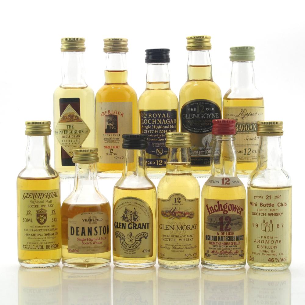 Single Malt & Grain Miniature Selection x 11