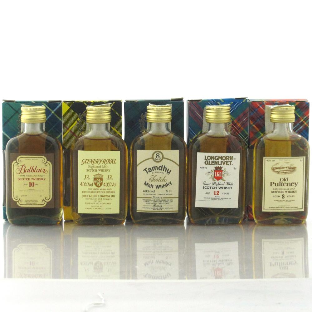 Gordon and MacPhail Miniature Selection x 5 1980s