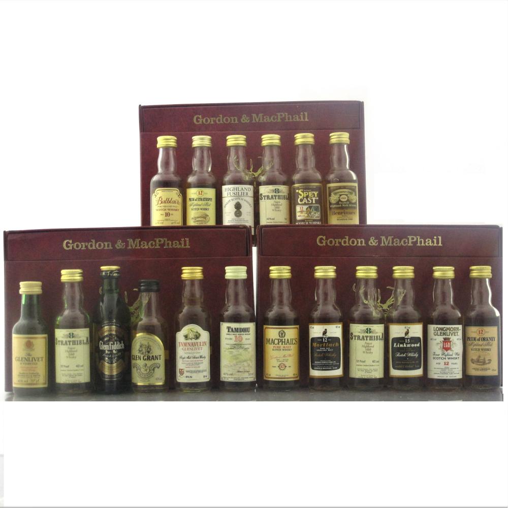 Gordon and MacPhail Miniature Gift Sets 18 x 5cl