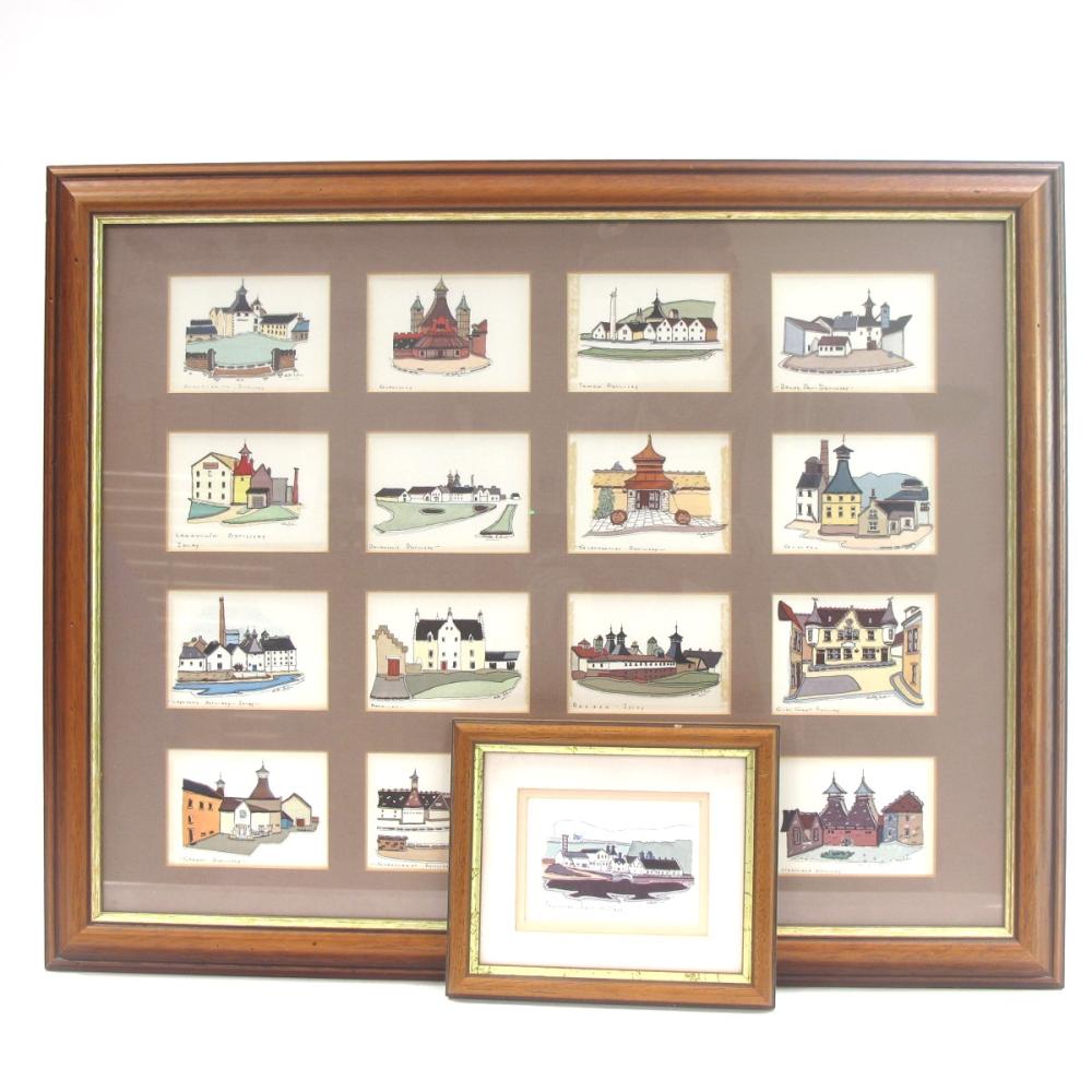 Scottish Malt Whisky Distilleries Prints by Alastair Buchanan x 2