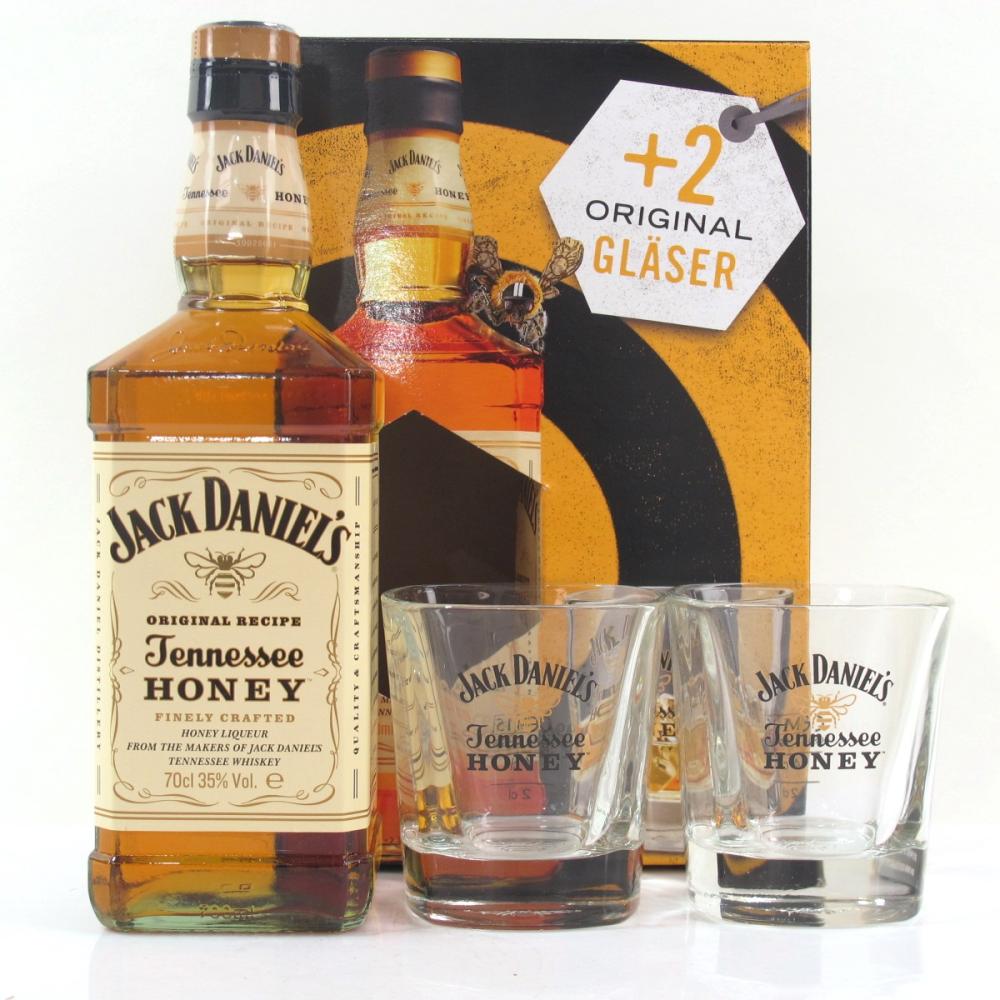 Jack Daniel's Tennessee Honey Gift Set / Including Two Tumblers