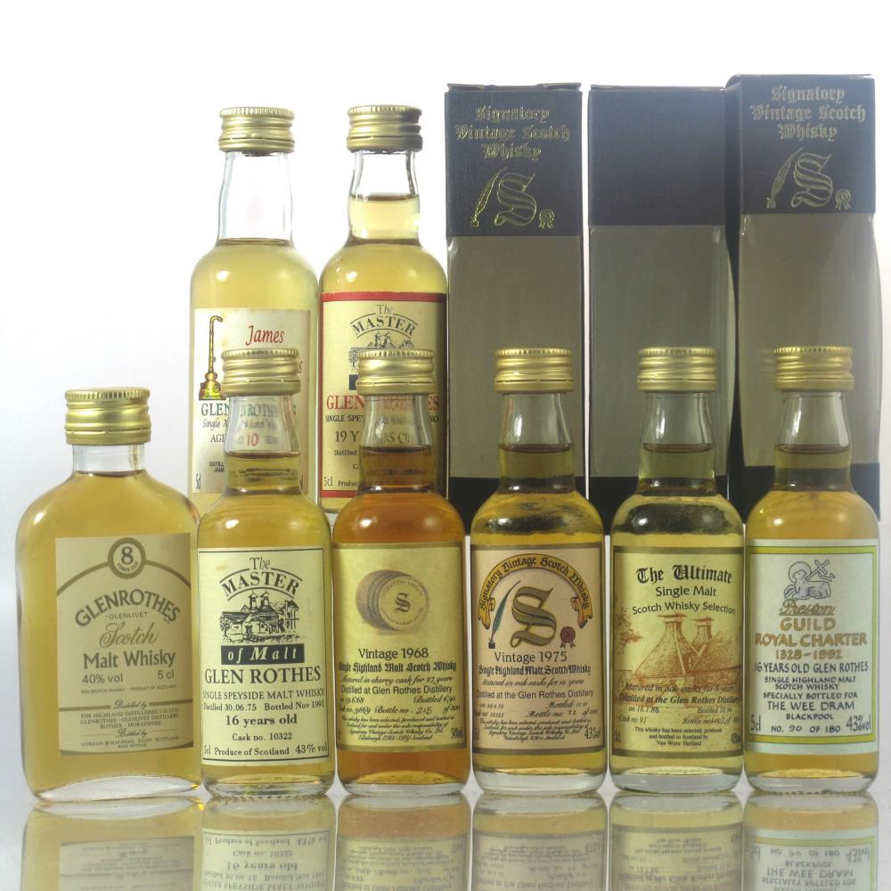 Glenrothes Miniatures x 8