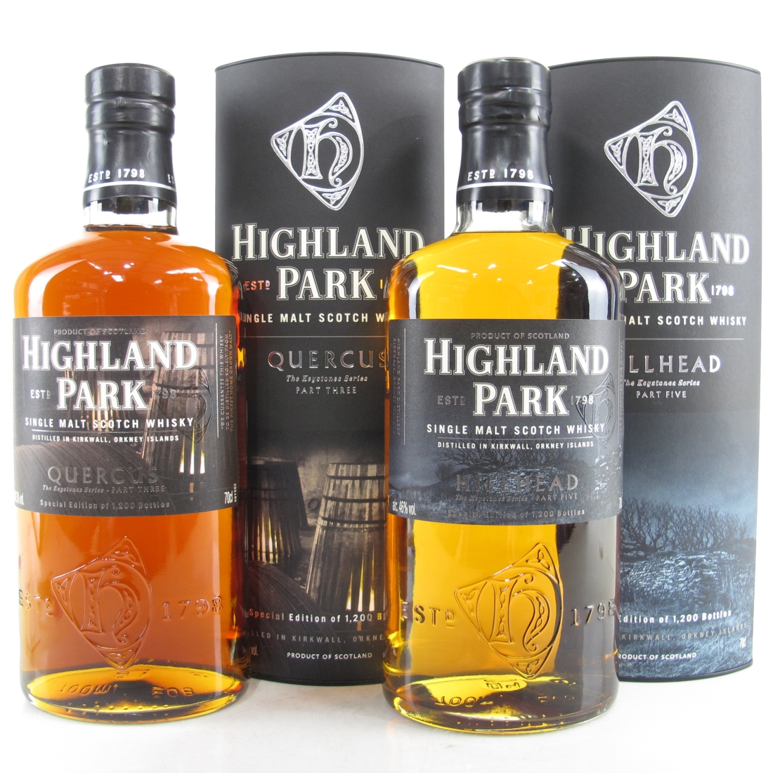 Highland Park Quercus & Hillhead 2 x 70cl