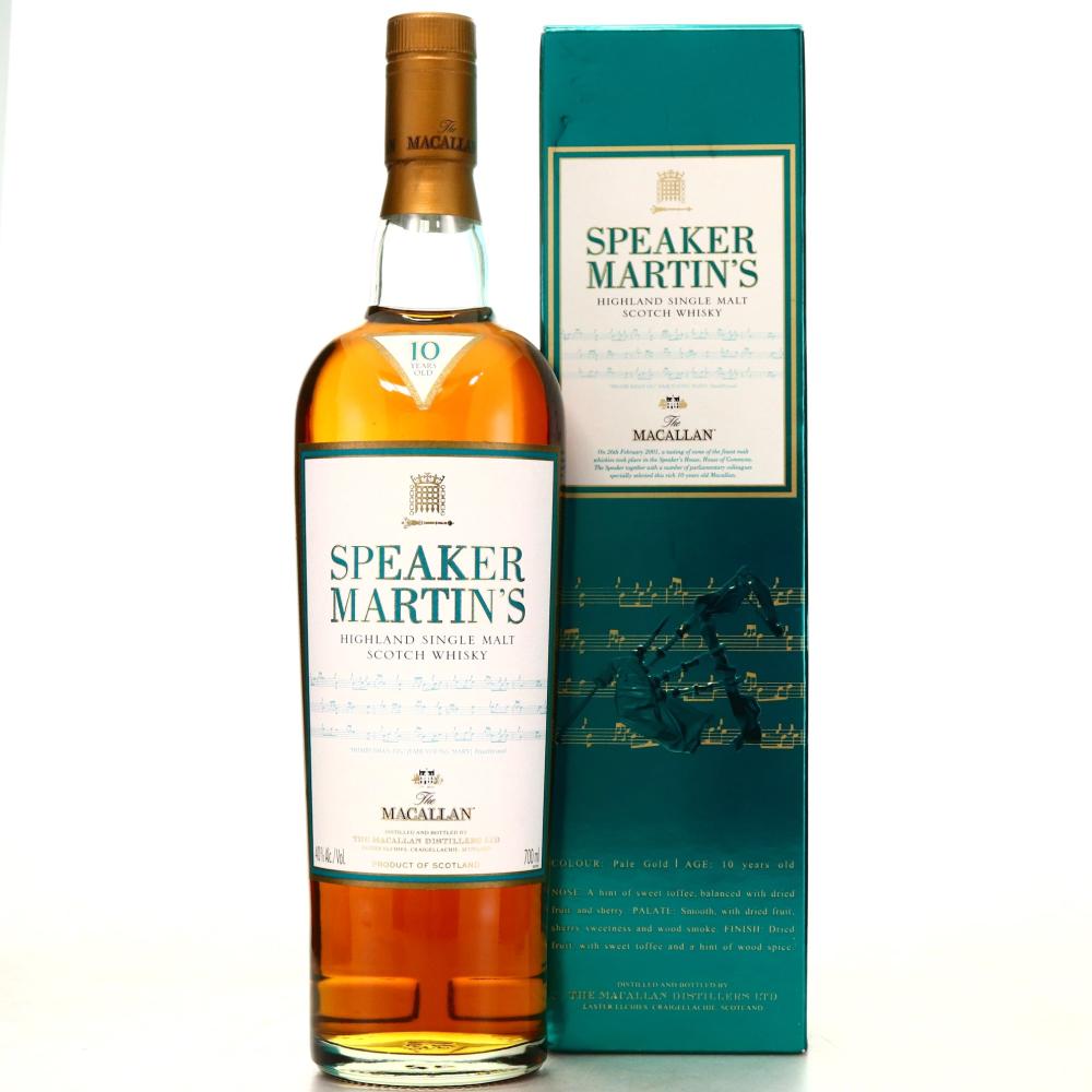 Macallan 10 Year Old Speaker Martin's 