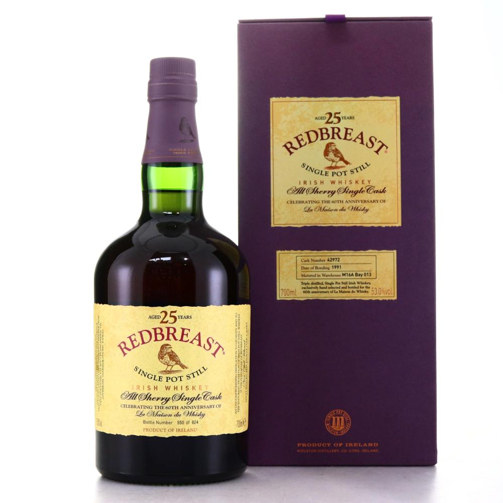 Redbreast 1991 All Sherry Single Cask 25 Year Old #42972 / LMDW 60th Anniversary