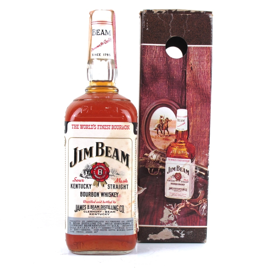 Jim Beam White Label 1970s
