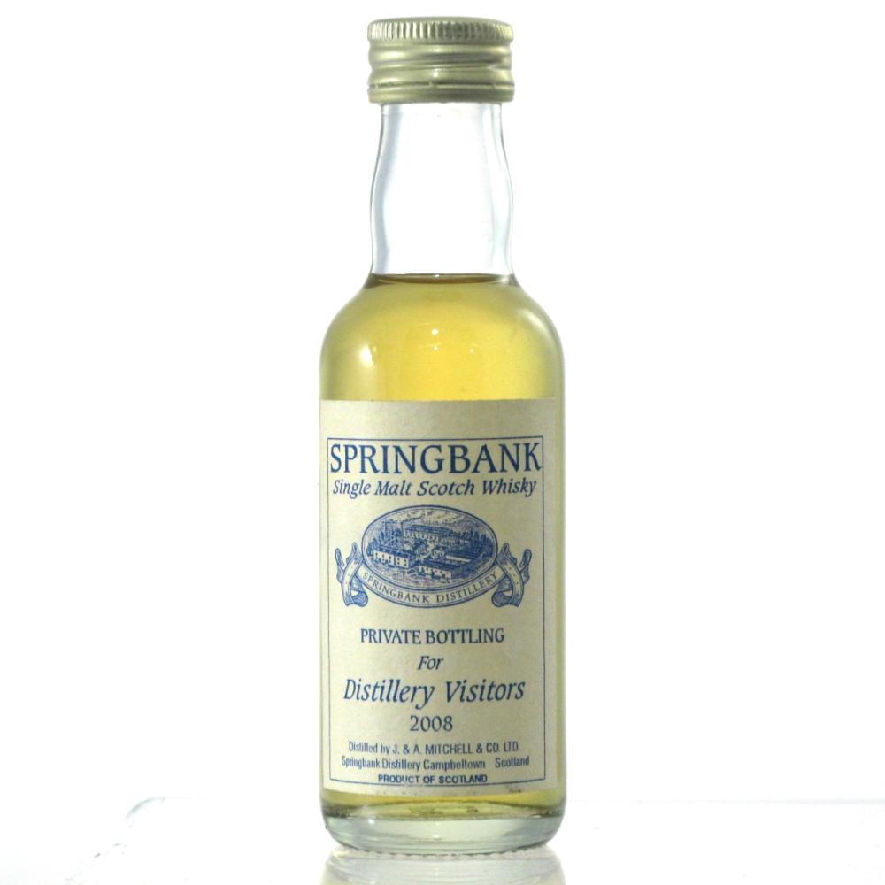 Springbank Private Bottling for Distillery Visitors 2008 Miniature 5cl