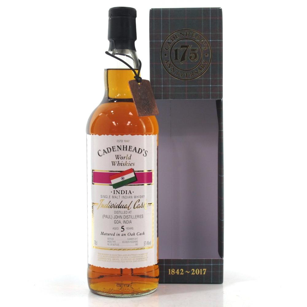 Paul John 5 Year Old Cadenhead's Single Cask