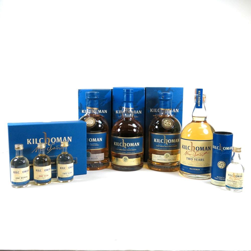 Kilchoman Selection / Inaugural Release / Inaugural 100% Islay and Others 4 x 70cl and 4 x 5cl