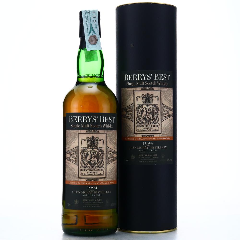 Glen Moray 1994 Berry Brothers and Rudd 21 Year Old / LMDW 60th Anniversary LWDW