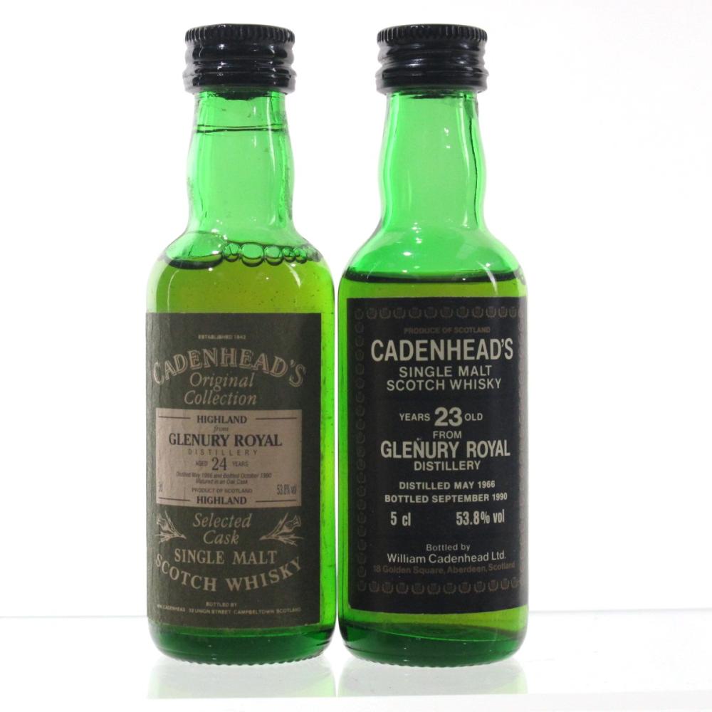 Glenury Royal 1966 Cadenhead's Miniatures 2 x 5cl