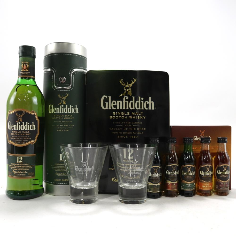 Glenfiddich 12 Year Old / Including Gift Set and Family Collection 