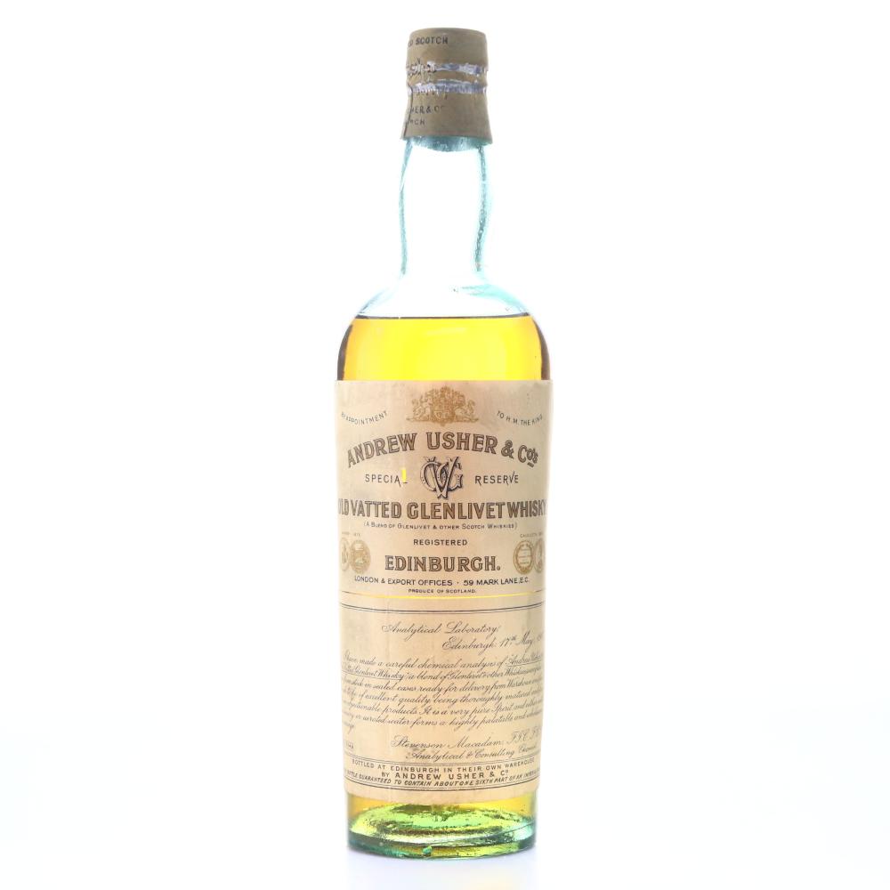 Andrew Usher Old Vatted Glenlivet circa 1930s