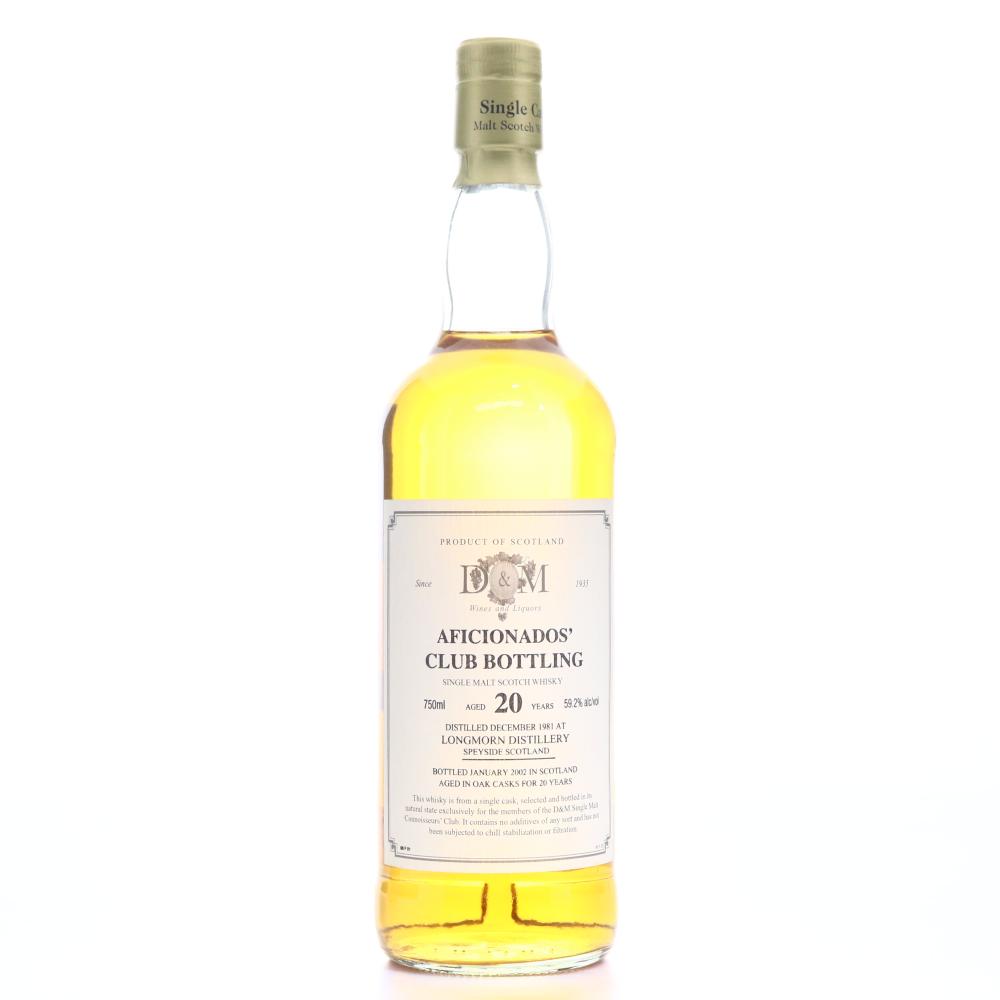 Longmorn 1981 D&M 20 Year Old 75cl / US Import