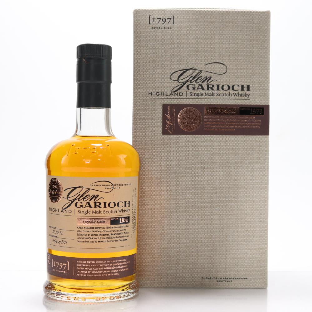 Glen Garioch 1978 Single Cask 33 Year Old #10997 / World Duty Free Glasgow