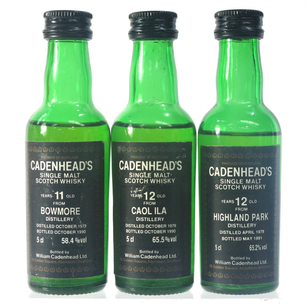 Cadenhead's Island Miniature Selection 3 x 5cl / Including Bowmore 1979