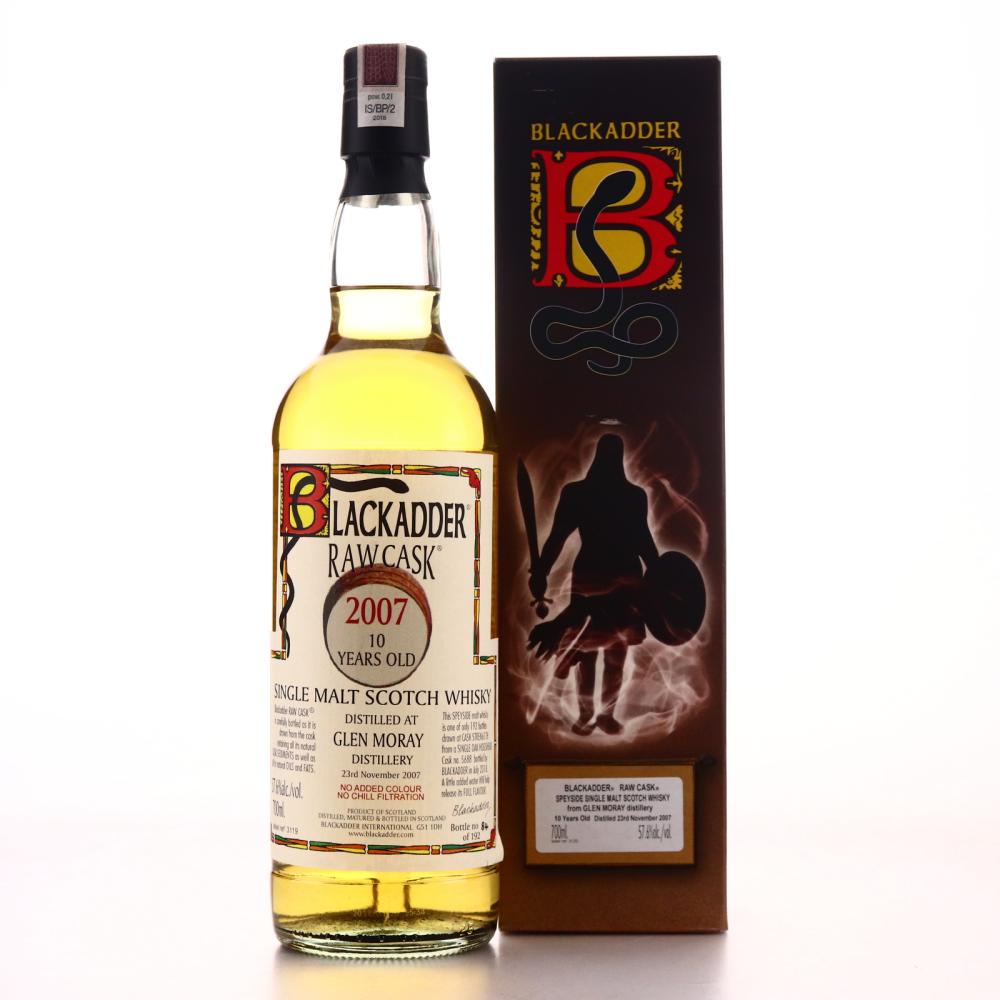 Glen Moray 2007 Blackadder 10 Year Old Raw Cask