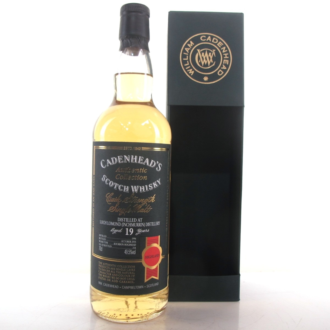 Loch Lomond / Inchmurrin 1996 Cadenhead's 19 Year Old
