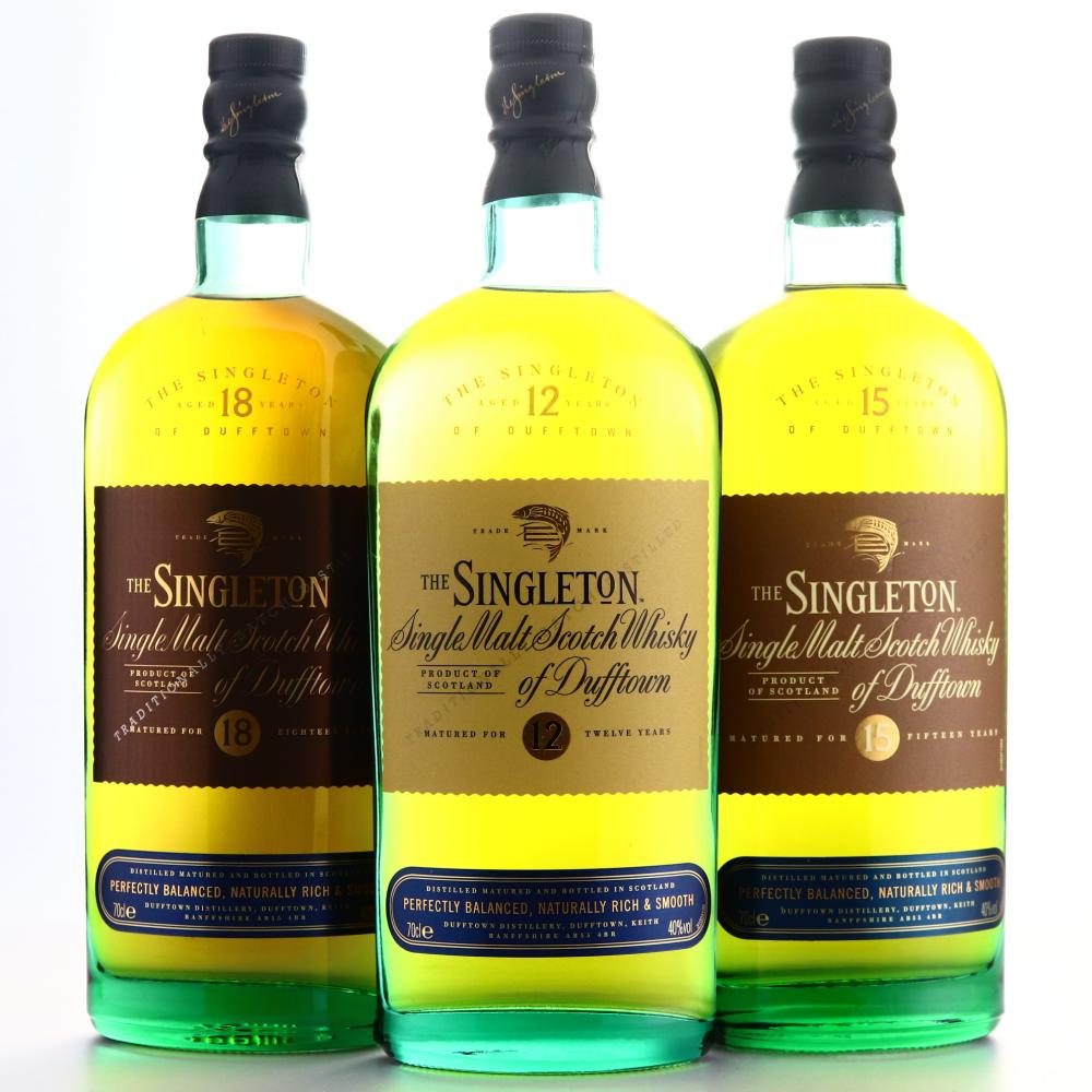 Singleton of Dufftown 12, 15, 18 Year Old 3 x 70cl