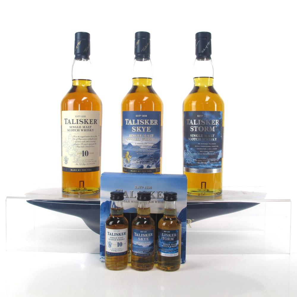 Talisker Collection 3 x 70cl / Including Plinth and Miniature Gift Pack