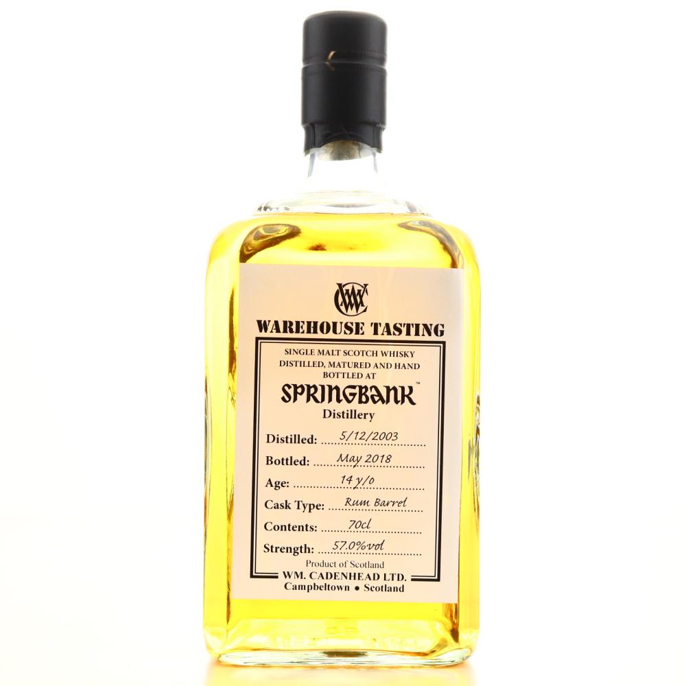 Springbank 2003 Cadenhead's 14 Year Old / Warehouse Tasting
