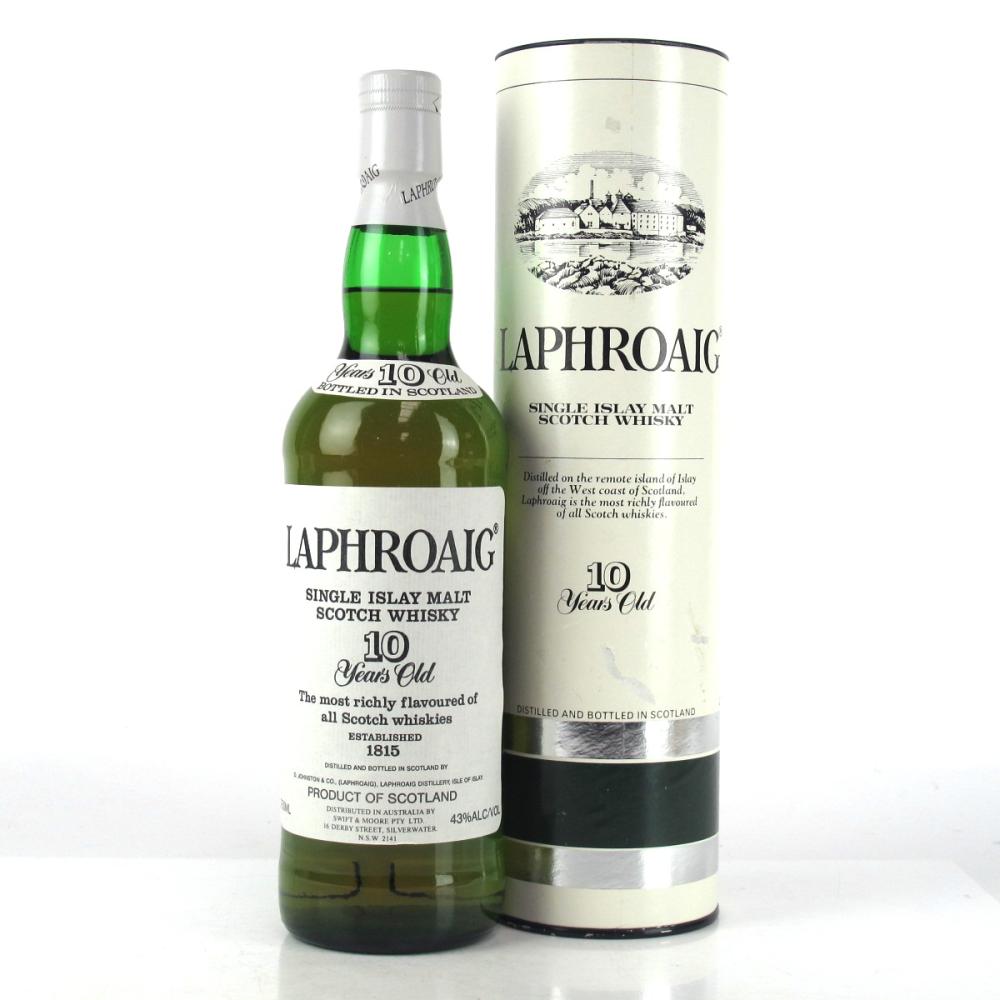 Laphroaig 10 Year Old 1980s / Swift & Moore Import