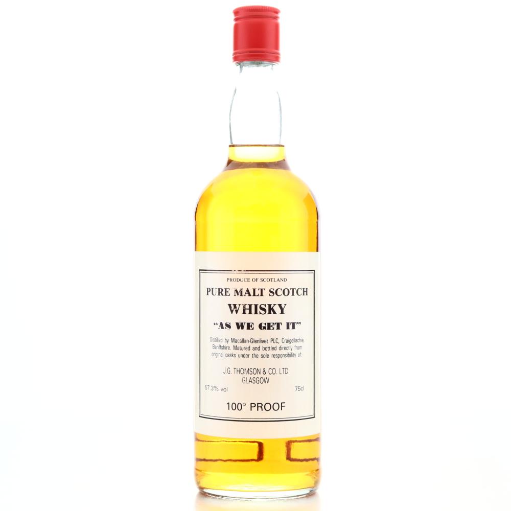 Macallan As We Get It 1980s
