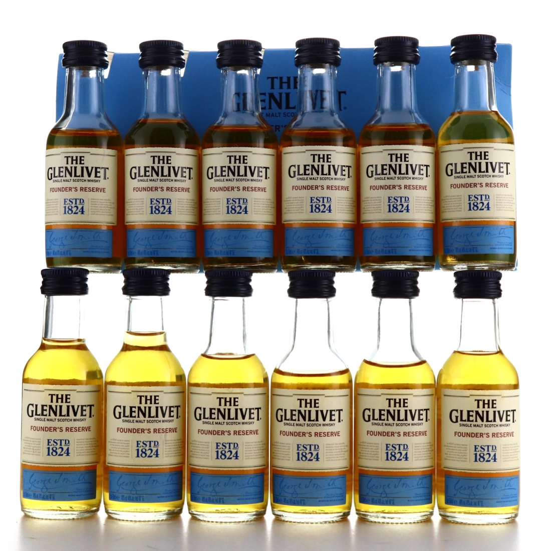 Glenlivet Founder's Reserve Miniatures x 12 / Case