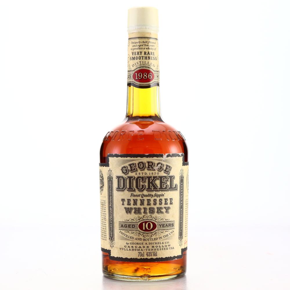 George Dickel 1986 10 Year Old Tennessee Whisky