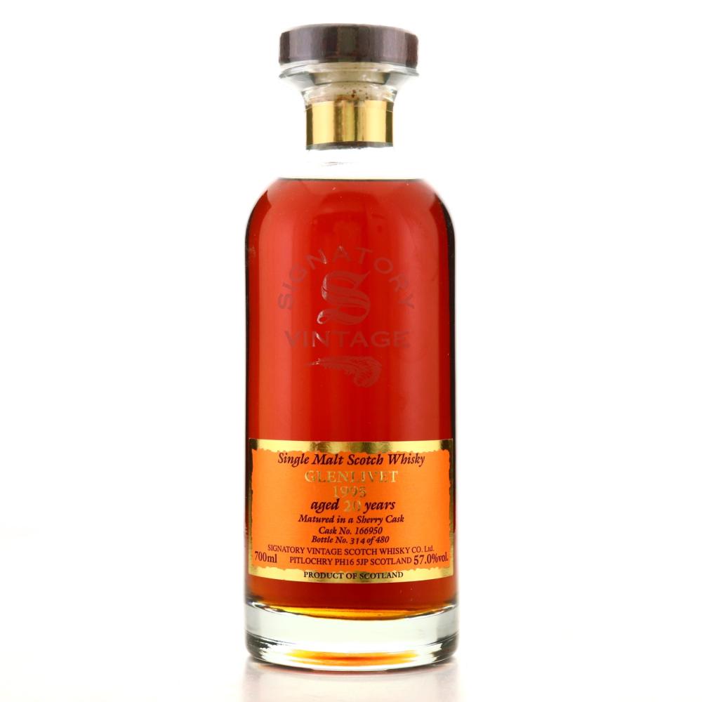 Glenlivet 1995 Signatory Vintage 20 Year Old Decanter Collection
