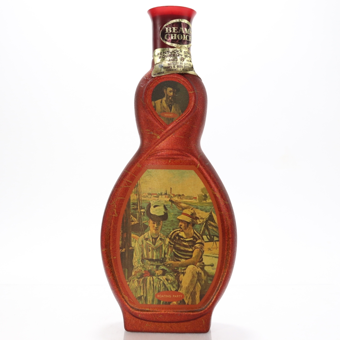 Jim Beam's Choice 8 Year Old Decanter 1970s / Boating Party