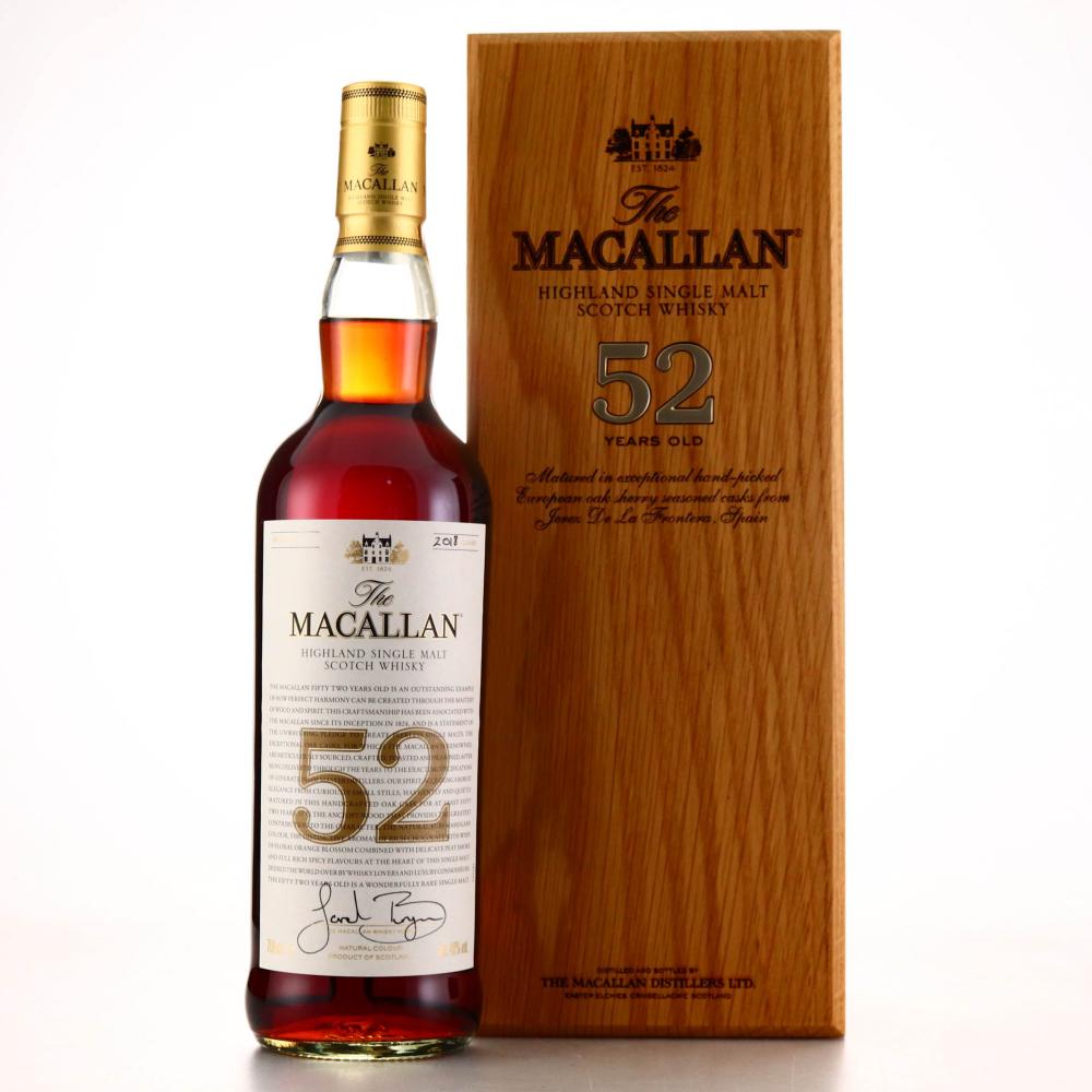 Macallan 52 Year Old 2018 Release