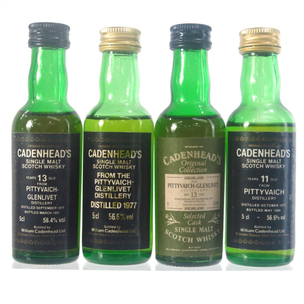 Pittyvaich Cadenhead's Miniatures 4 x 5cl