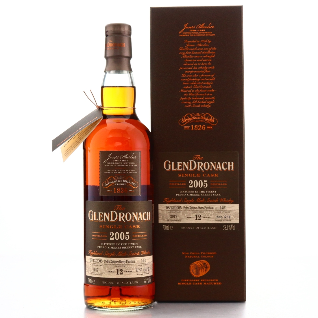 Glendronach 2005 Single PX Cask 12 Year Old #1451