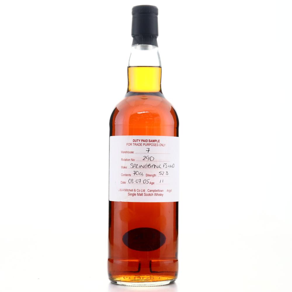 Springbank 2005 Duty Paid Sample 11 Year Old / First Fill Sherry Hogshead