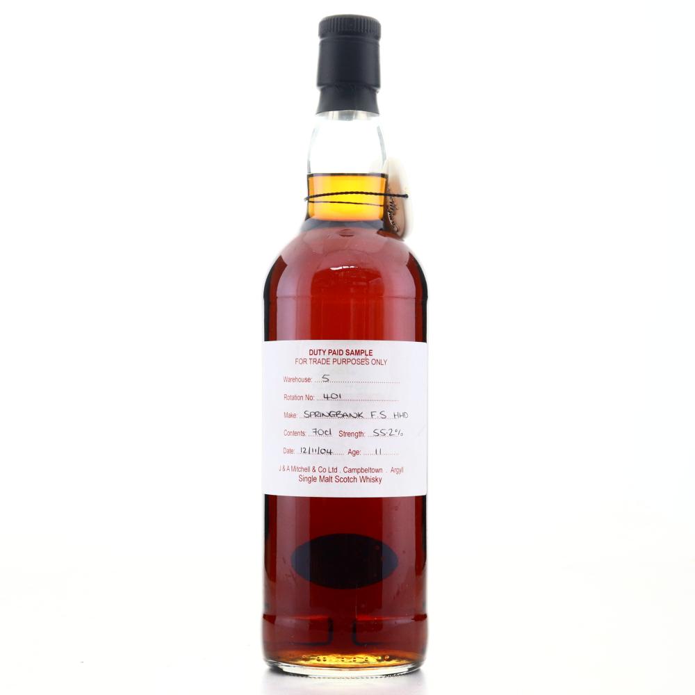 Springbank 2004 Duty Paid Sample 11 Year Old / Fresh Sherry Hogshead