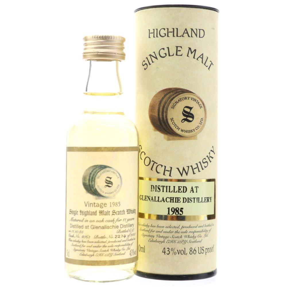 Glenallachie 1985 Signatory Vintage 11 Year Old Miniature 5cl