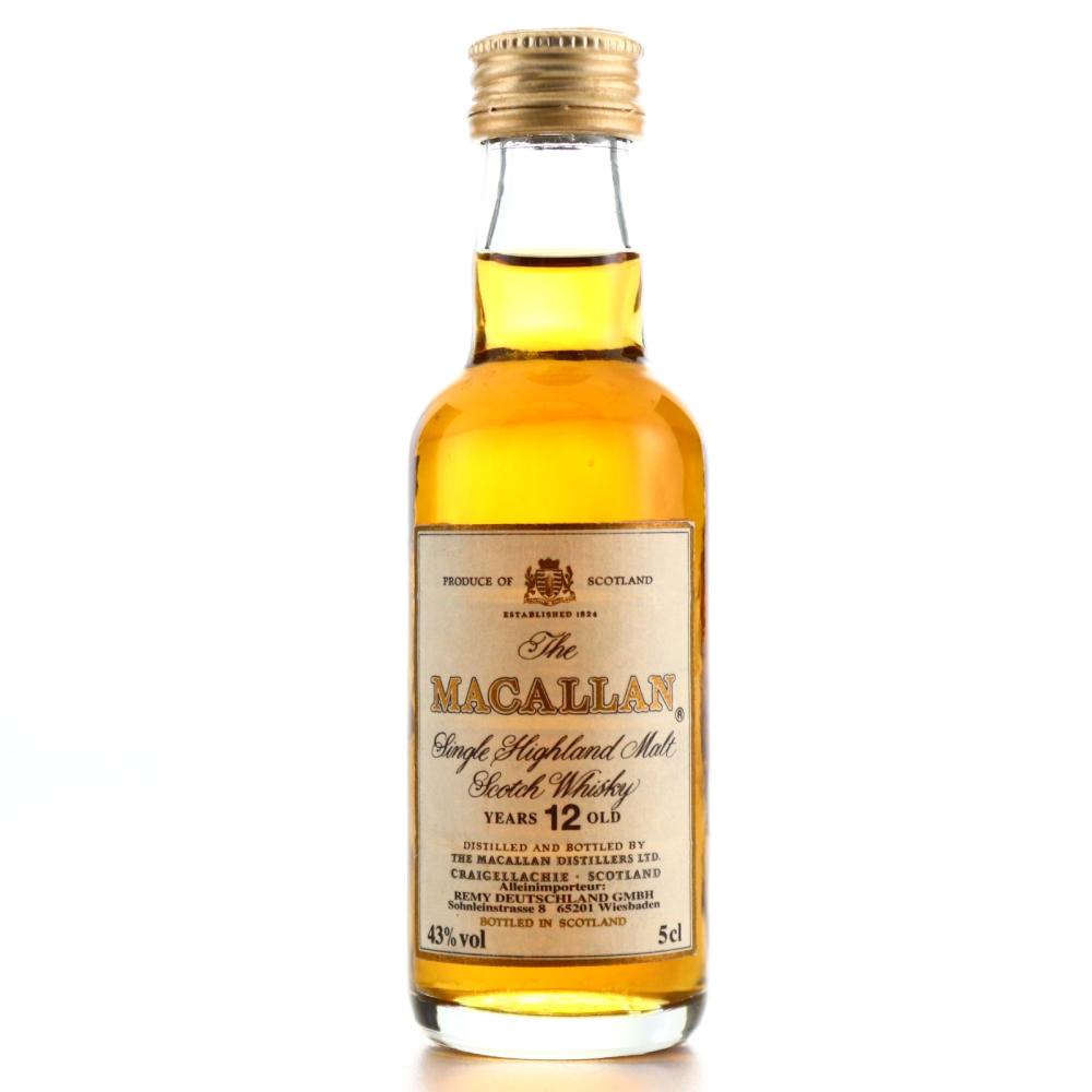 Macallan 12 Year Old Miniature 1980s / German Import​​​​​​​
