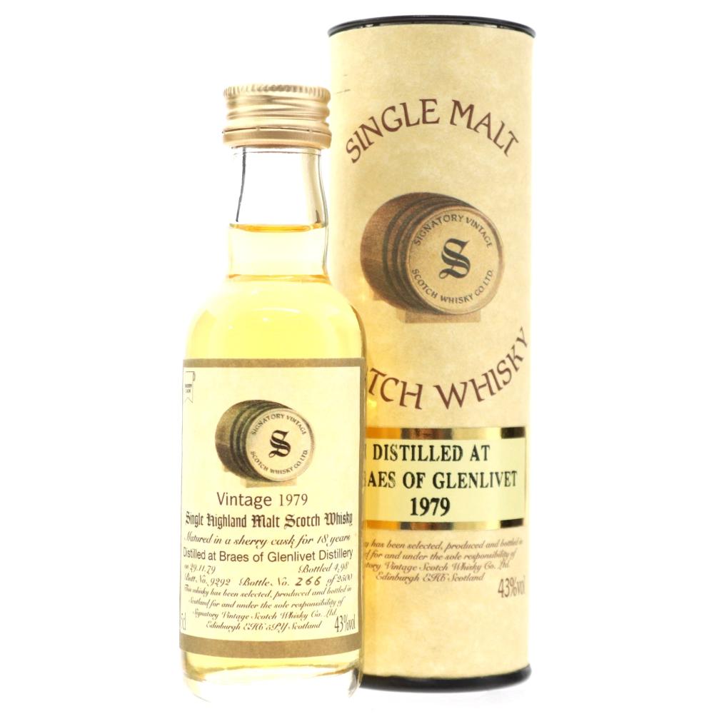 Braes of Glenlivet 1979 Signatory Vintage 18 Year Old Miniature 5cl