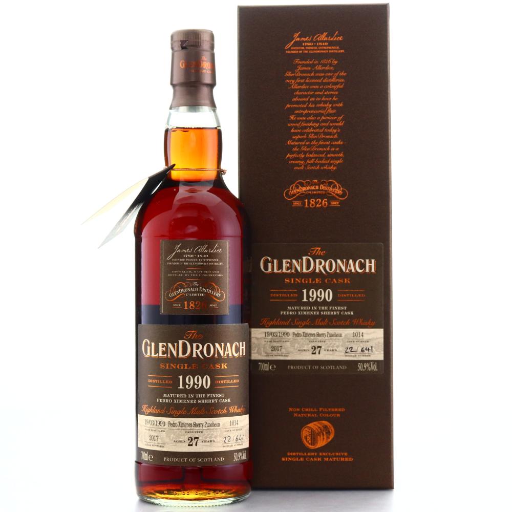 Glendronach 1990 Single PX Cask 27 Year Old #1014