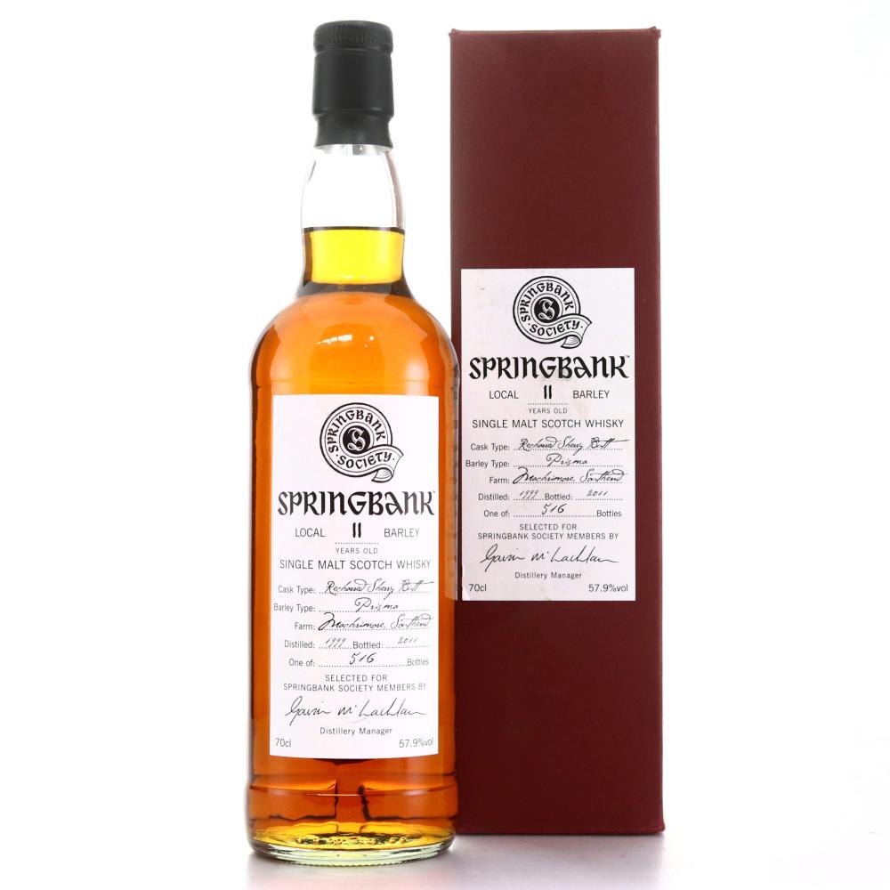 Springbank 1999 Springbank Society 11 Year Old / Local Barley Sherry Butt
