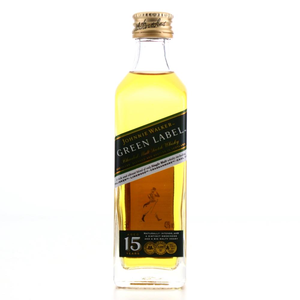 Johnnie Walker Green Label 15 Year Old Miniature 5cl / Taiwan Exclusive
