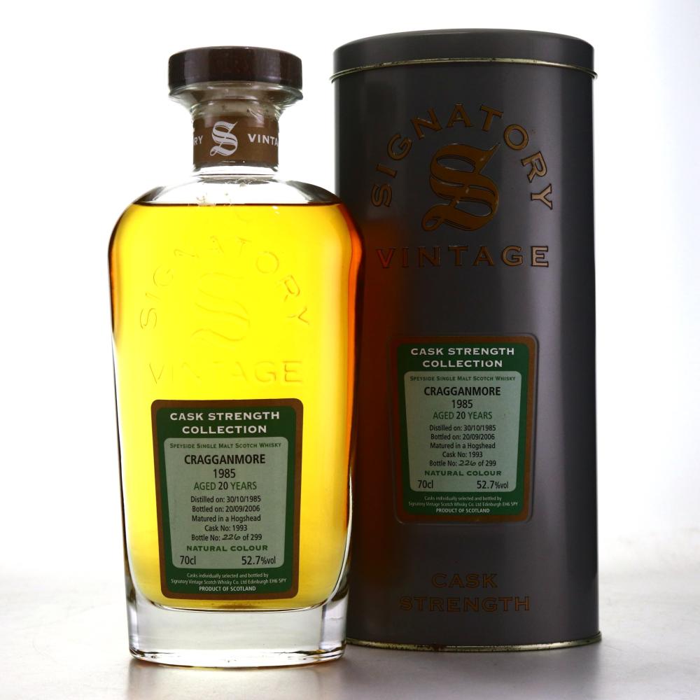 Cragganmore 1985 Signatory Vintage 20 Year Old Cask Strength