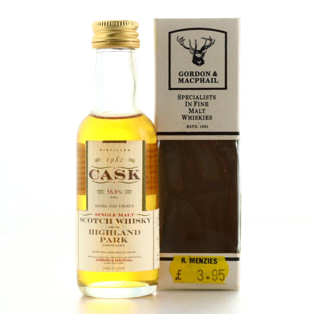Highland Park 1982 Gordon and MacPhail Cask Strength Miniature