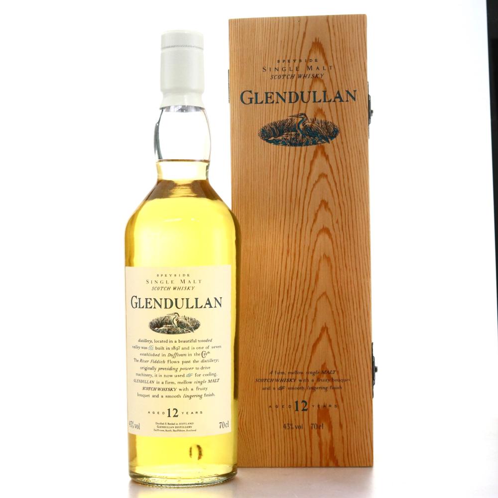 Glendullan 12 Year Old Flora and Fauna White Cap / with Wooden Box