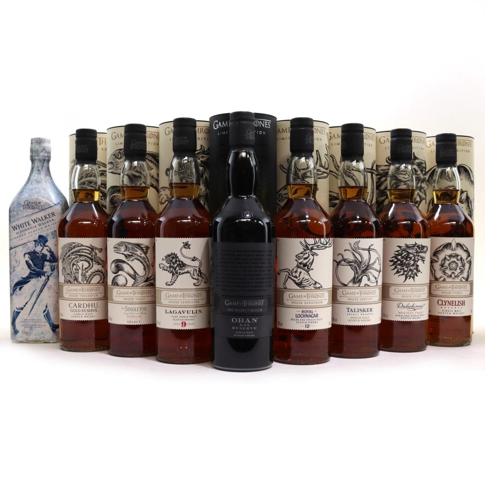 Game of Thrones Limited Editions 8 x 70cl & 1 Litre