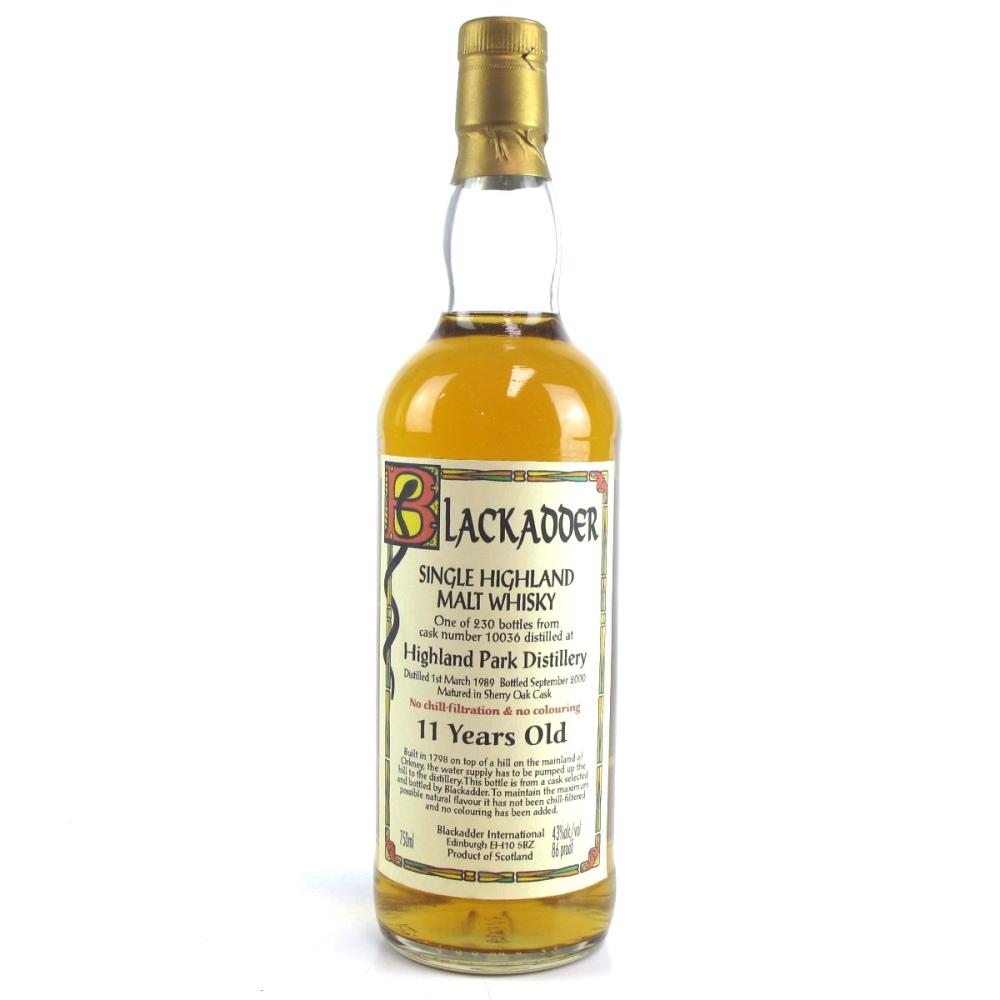 Highland Park 1989 Blackadder 11 Year Old 75cl / US Import