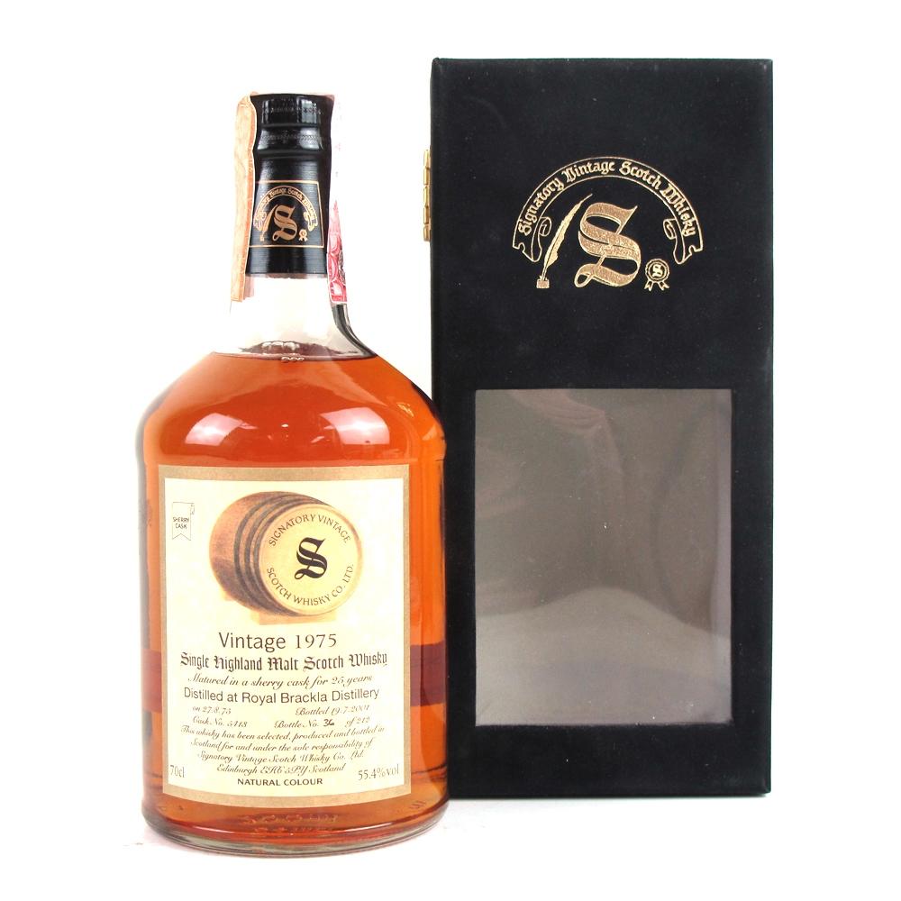 Royal Brackla 1975 Signatory Vintage 25 Year Old