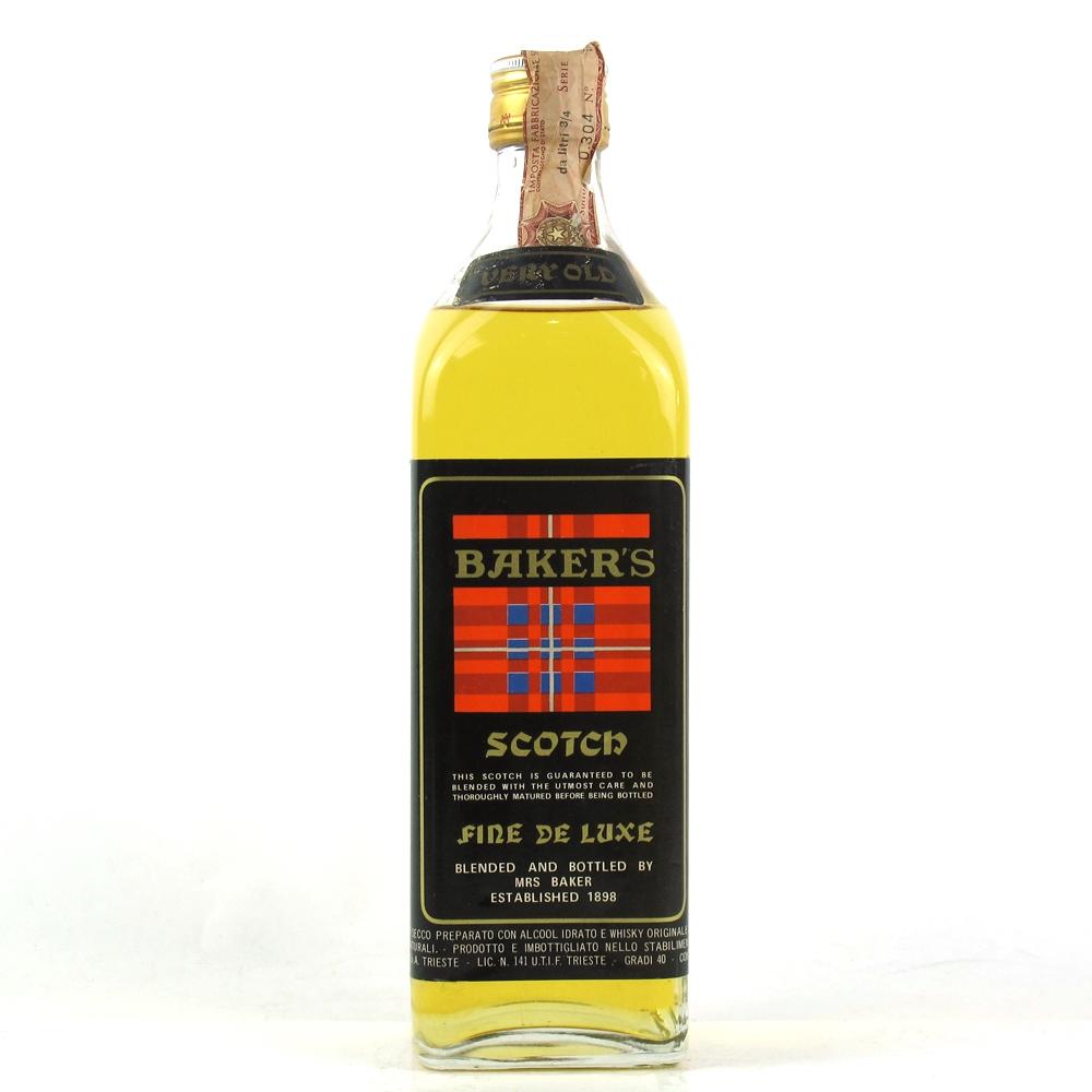Baker's Very Old Scotch 1970s