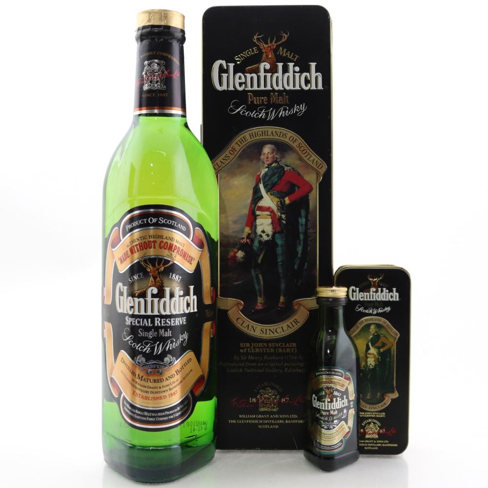 Glenfiddich Clans of the Highlands / Clan Sinclair with Miniature 5cl